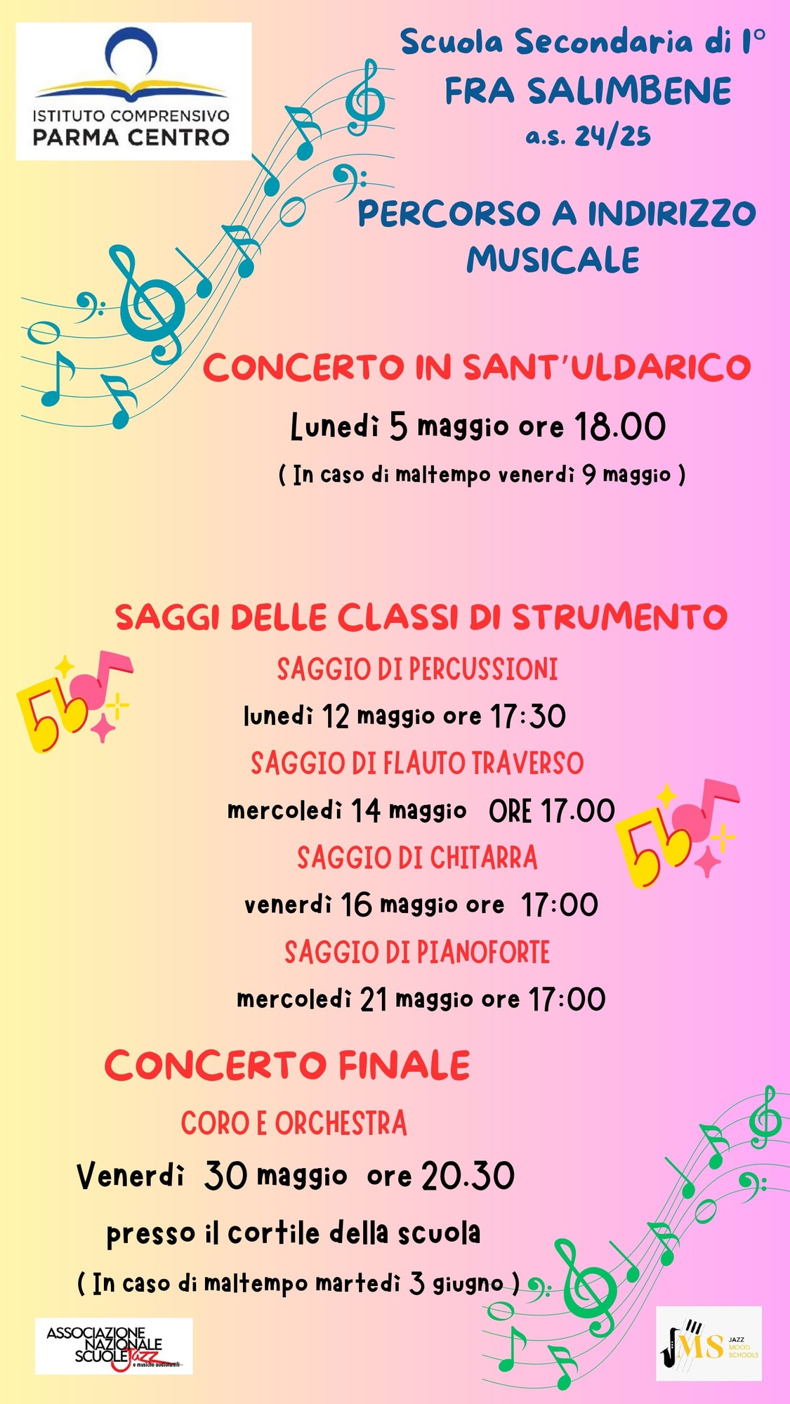 Locandina eventi musicali Fra Salimbene